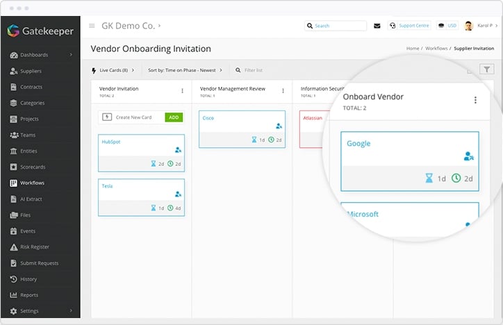 Vendor Onboarding Workflow